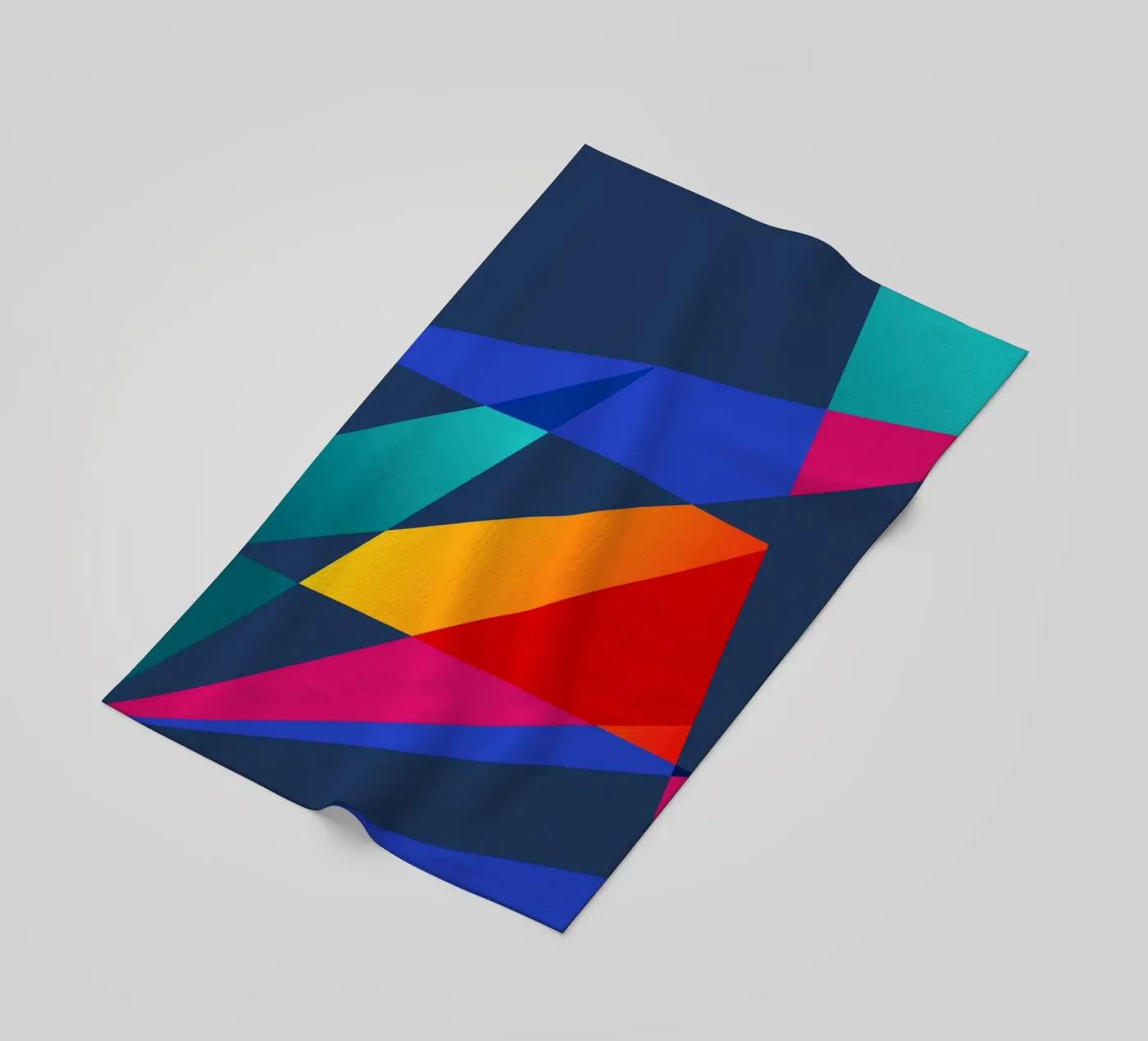 Lichtbalken Strandtuch von Kim Hubball Studio