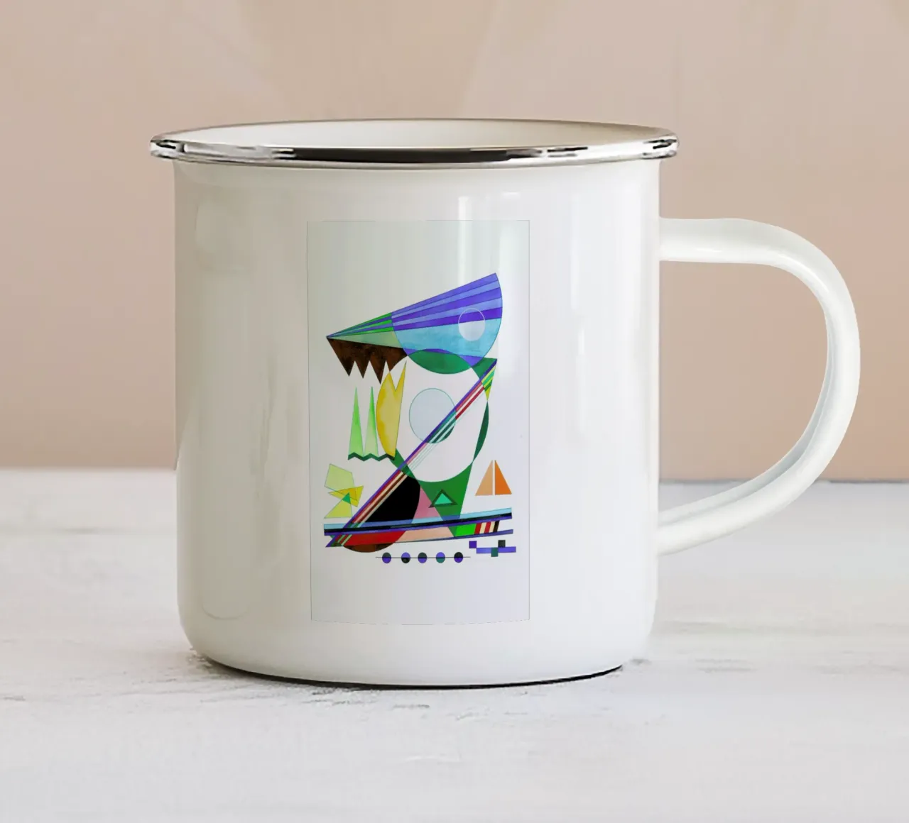 Ein grosser Gedanke (1996) tazza in smalto da Heinrich Neuy