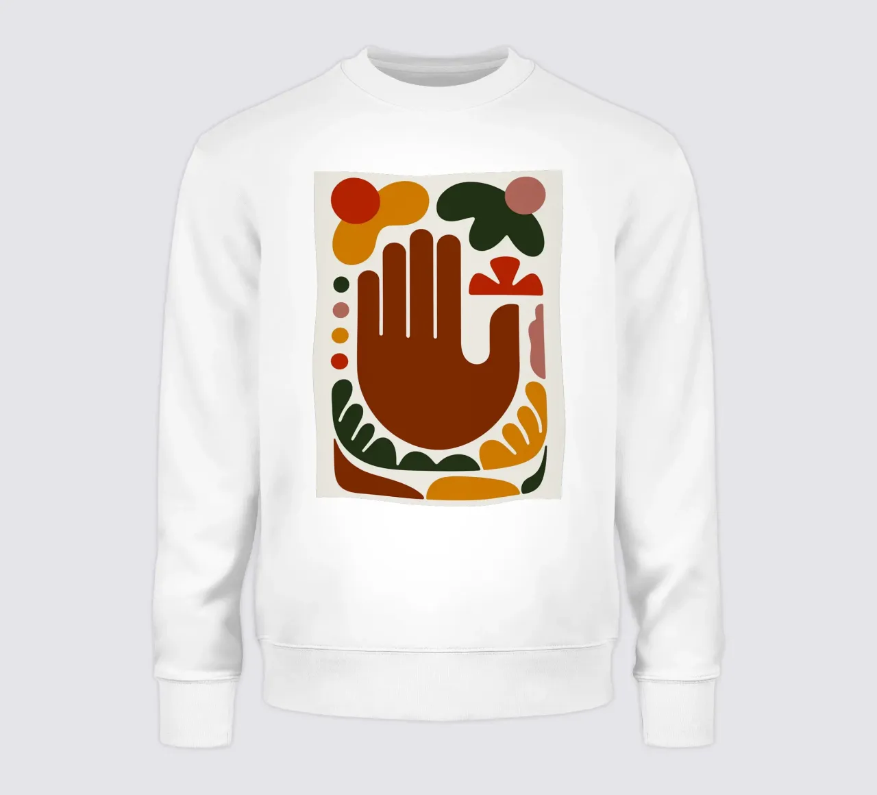 Mano astratta con forme geometriche felpa da Damion Francis