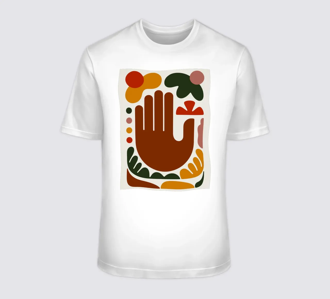 Mano astratta con forme geometriche t-shirt da Damion Francis