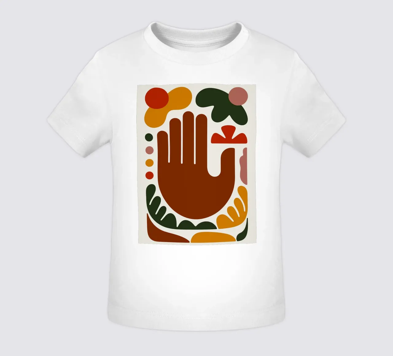 Mano astratta con forme geometriche maglietta neonato da Damion Francis