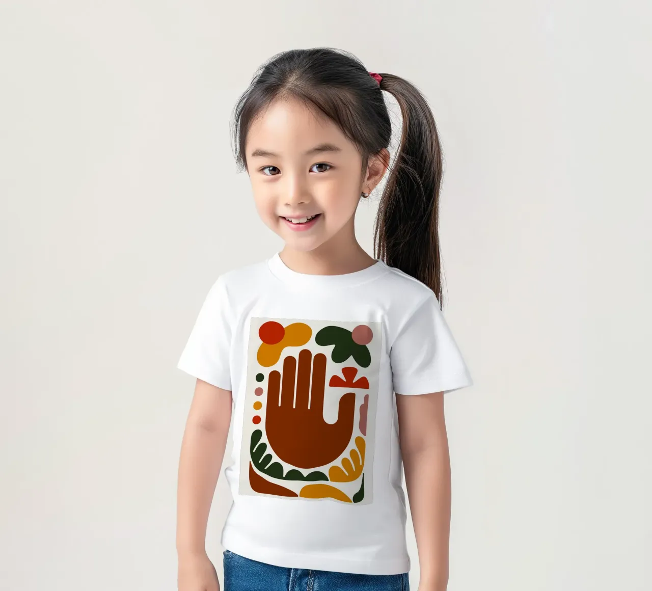 Mano astratta con forme geometriche t-shirt bambini da Damion Francis