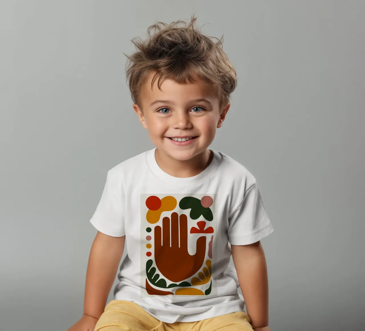 Mano astratta con forme geometriche t-shirt bambini da Damion Francis