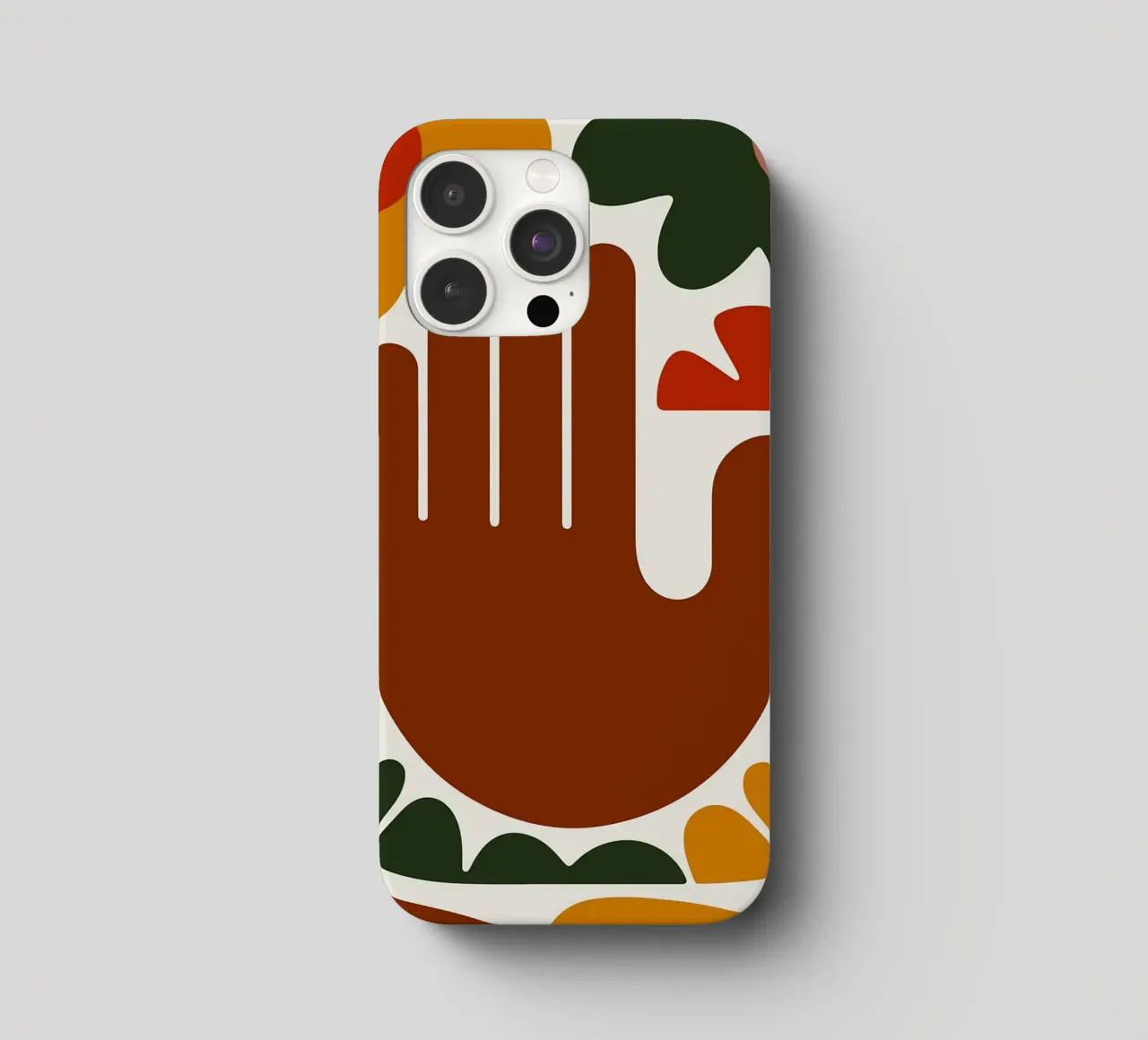 Mano astratta con forme geometriche cover iphone da Damion Francis