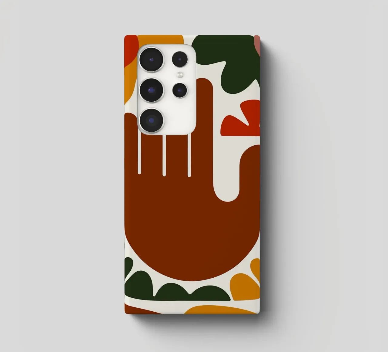 Mano astratta con forme geometriche cover samsung da Damion Francis
