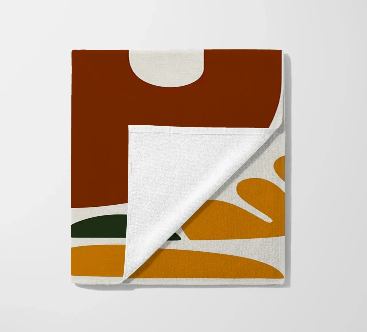 Mano abstracta con formas geométricas toalla de playa de Damion Francis