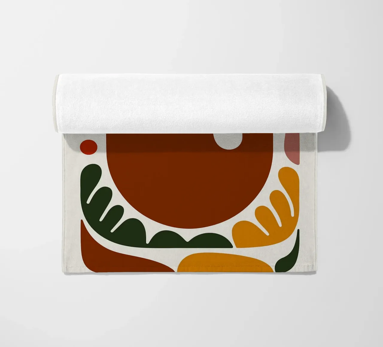 Mano astratta con forme geometriche telo mare da Damion Francis