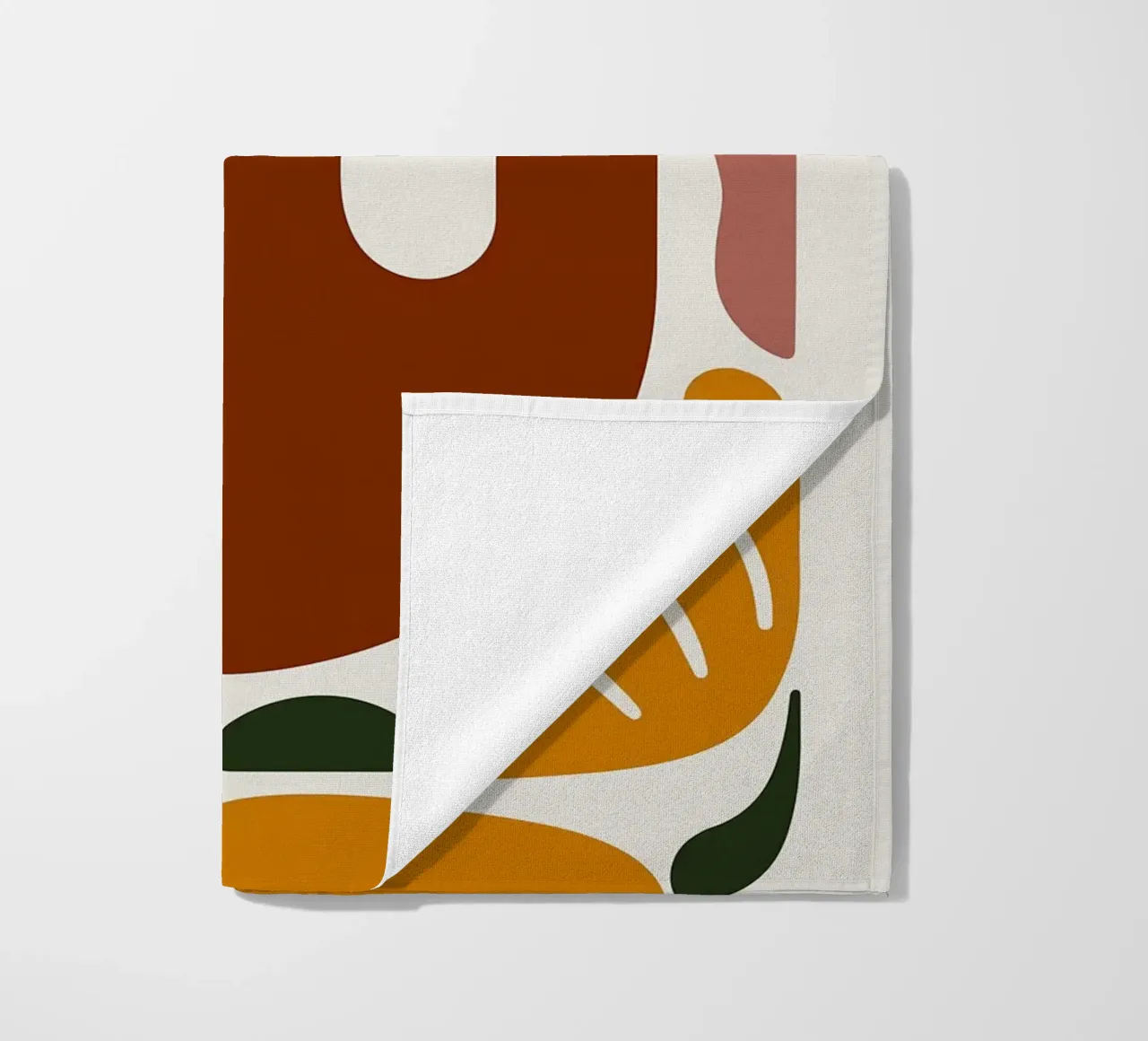 Mano abstracta con formas geométricas toalla de playa de Damion Francis