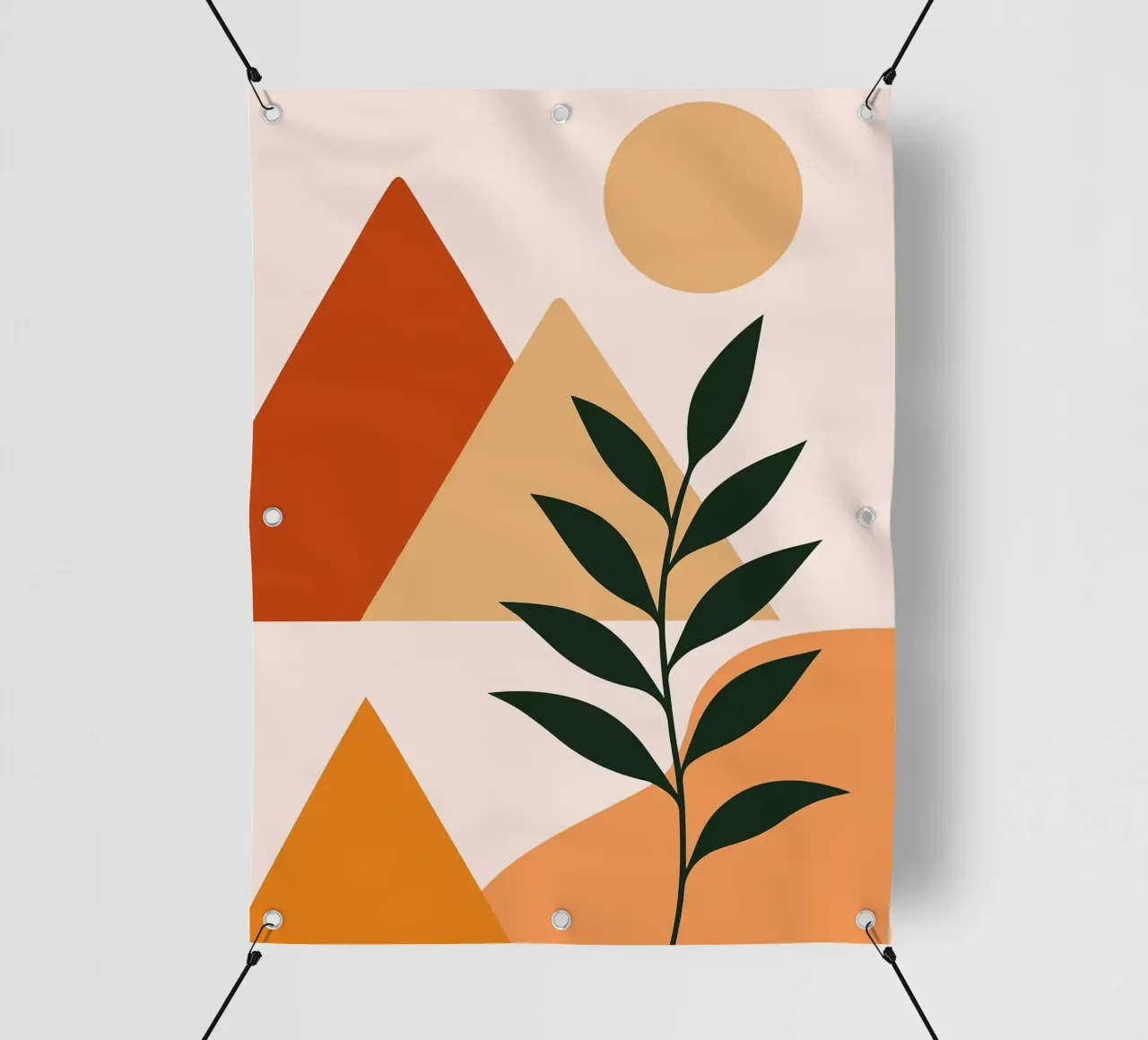 Paesaggio astratto con piante telo in pvc da Damion Francis