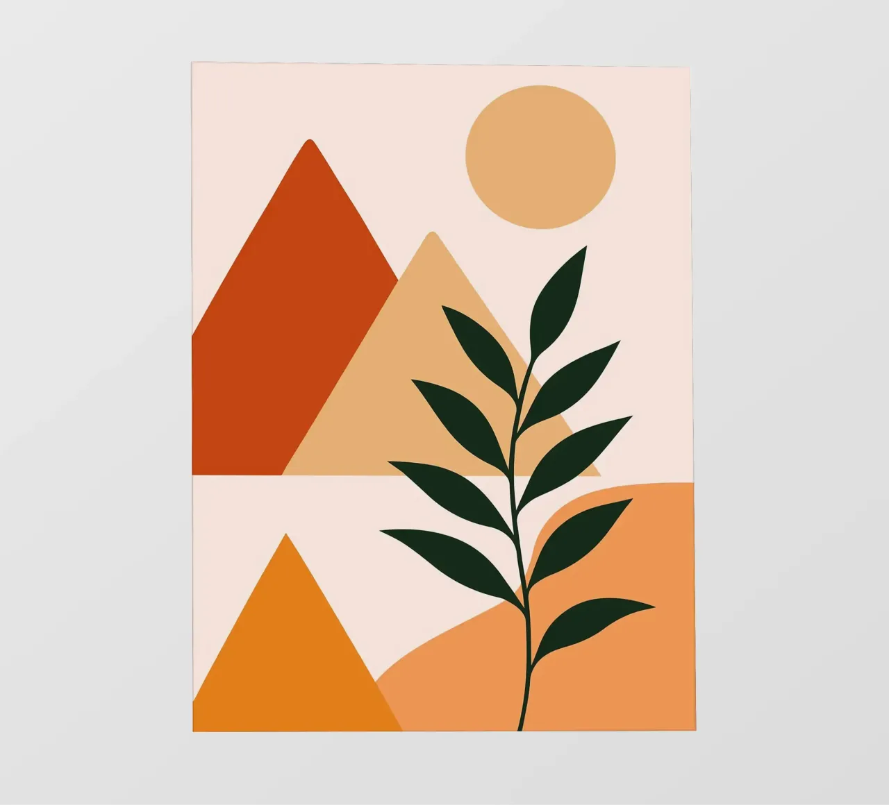 Paesaggio astratto con piante telo in pvc da Damion Francis