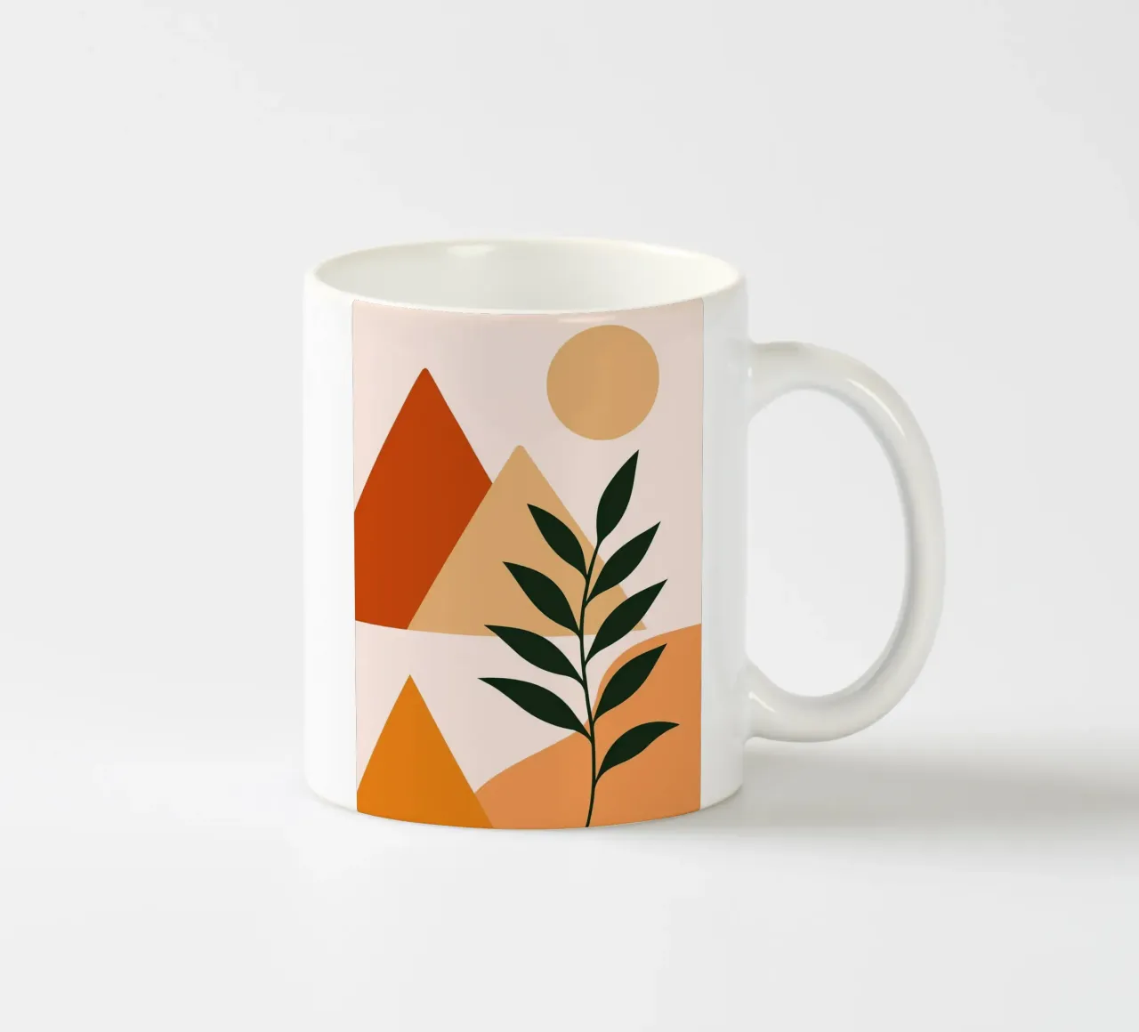 Paesaggio astratto con piante tazza in ceramica da Damion Francis