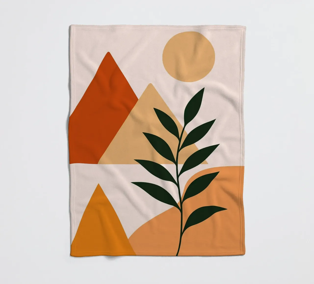 Paesaggio astratto con piante coperta in pile da Damion Francis
