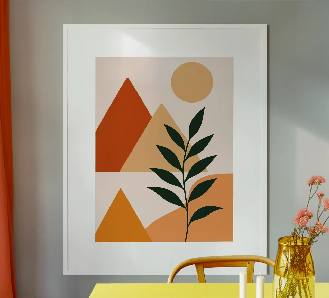 Paesaggio astratto con piante carta hahnemühle da Damion Francis