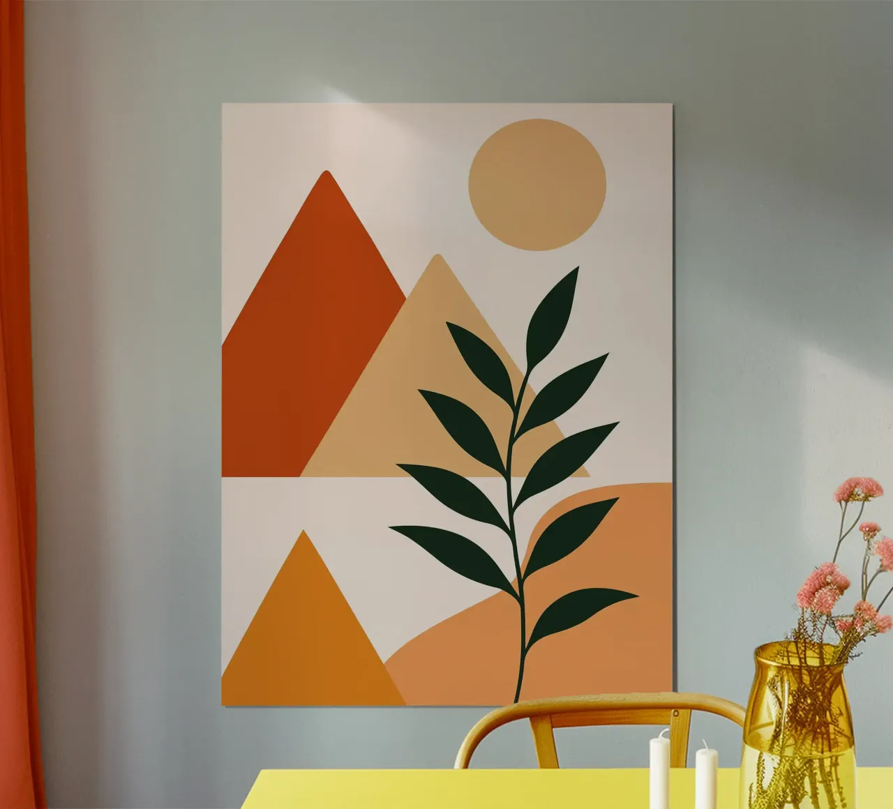 Paesaggio astratto con piante carta hahnemühle da Damion Francis