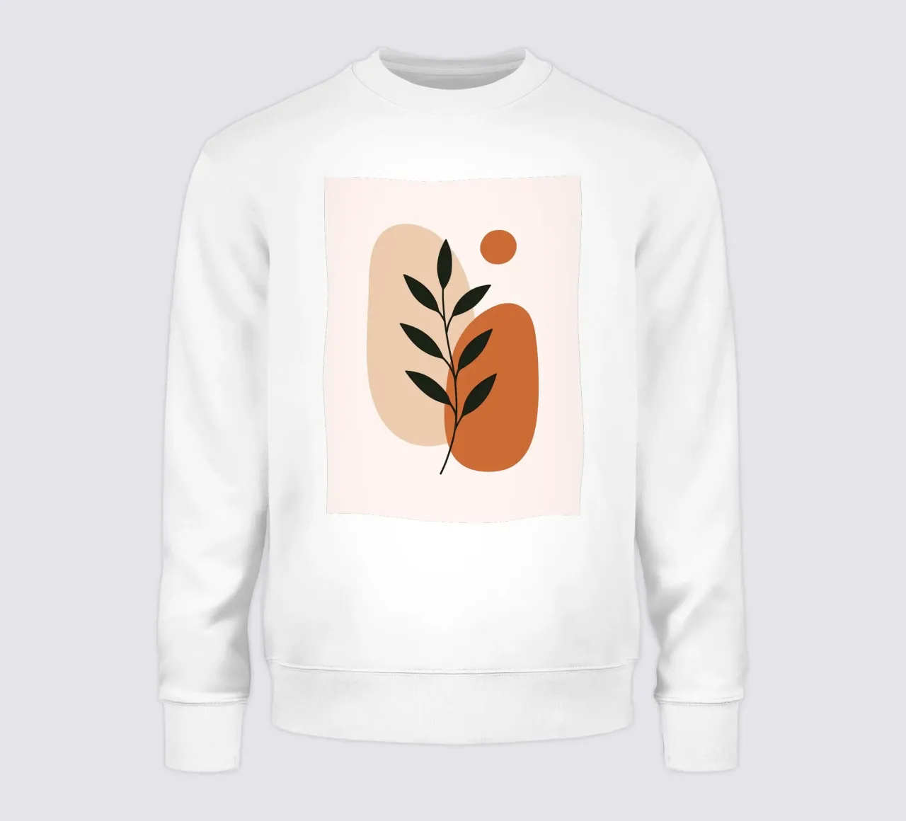 Arte botanica minimalista con forme astratte felpa da Damion Francis