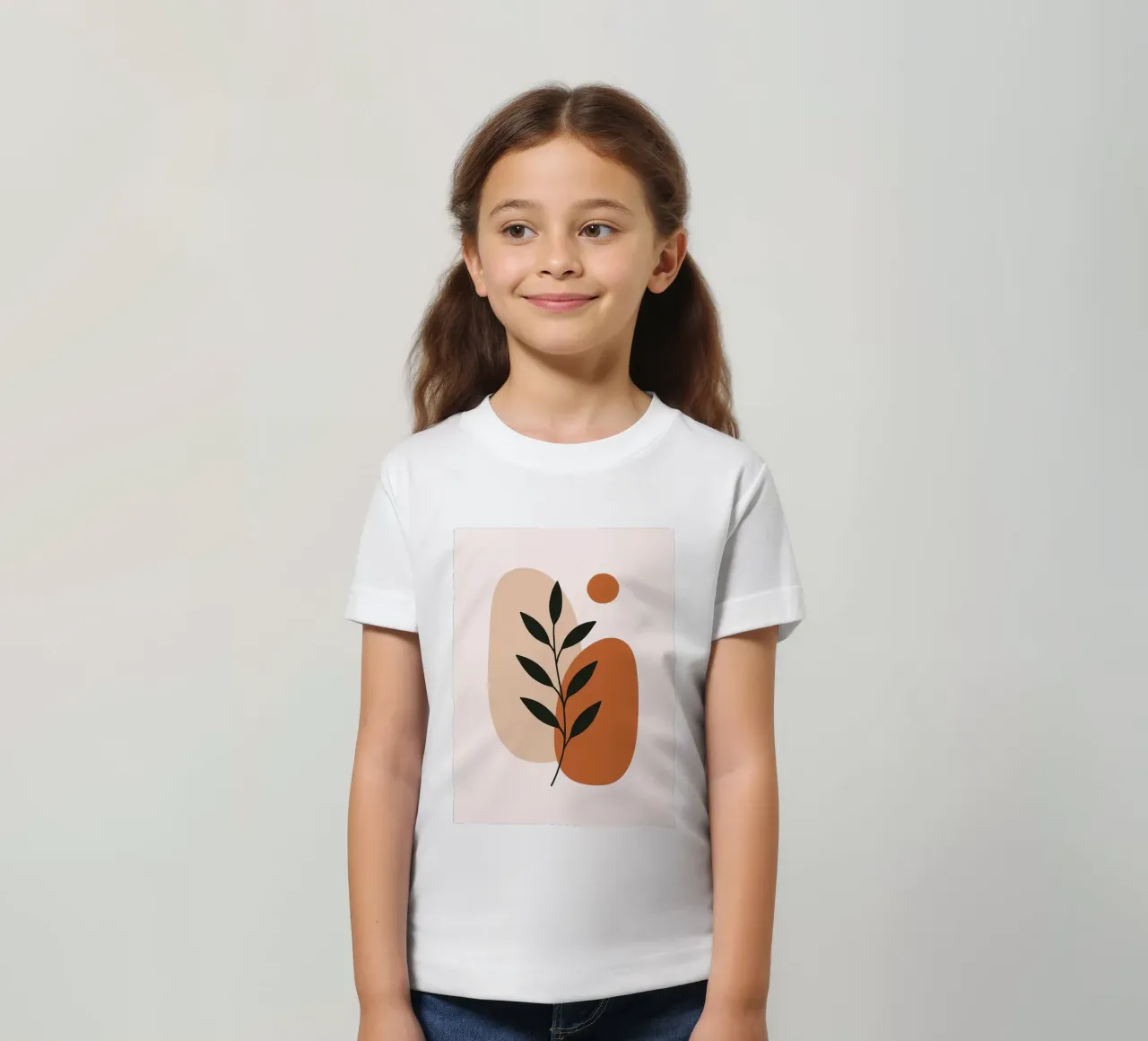 Arte botanica minimalista con forme astratte t-shirt bambini da Damion Francis