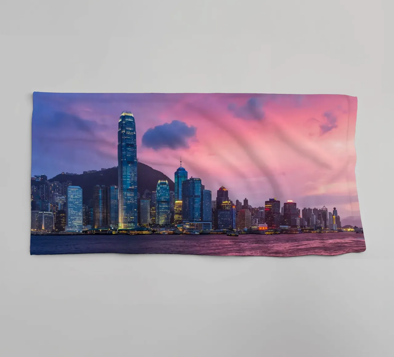 HONG KONG 04 towel by Tom Uhlenberg