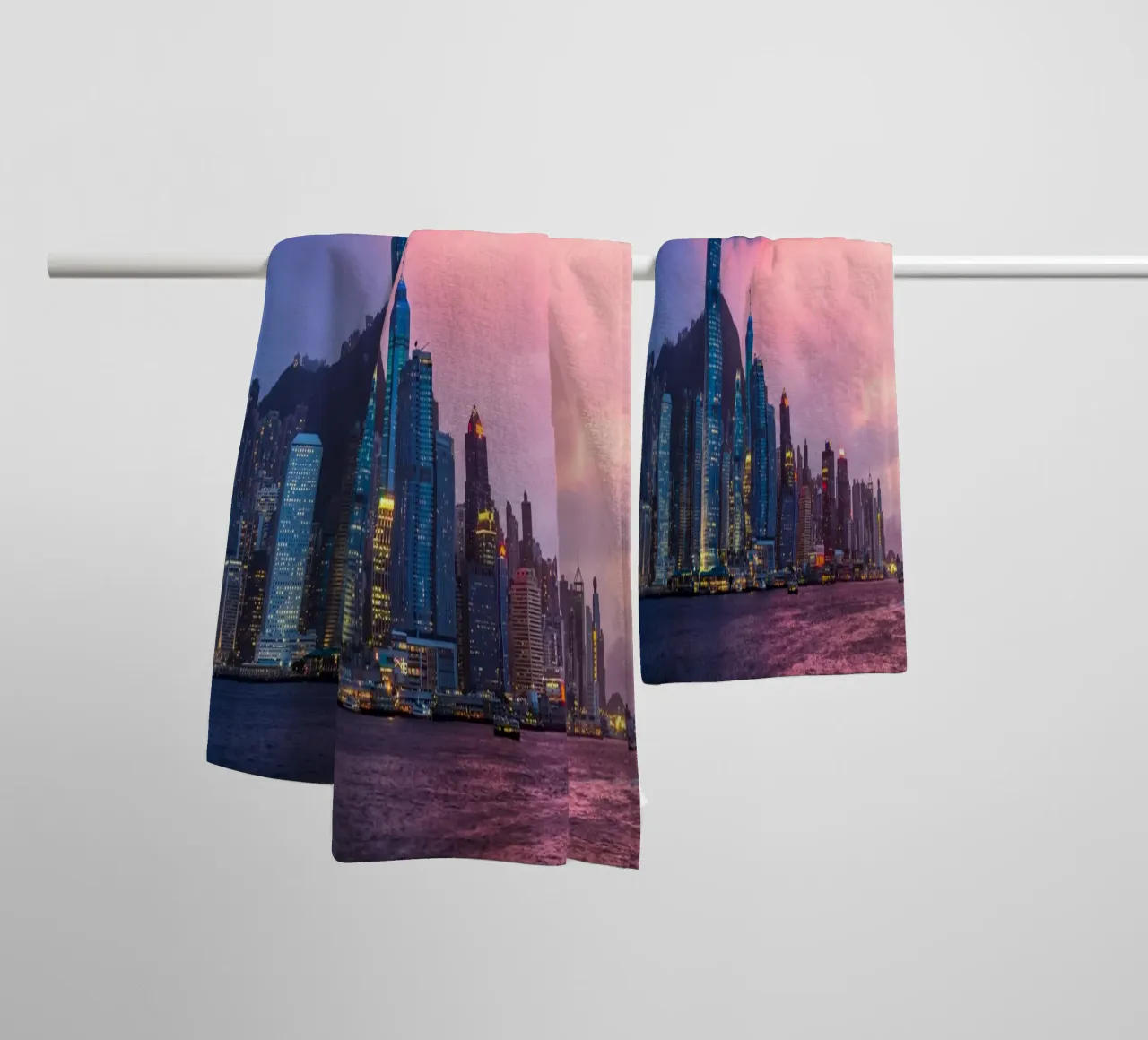 HONG KONG 04 towel by Tom Uhlenberg