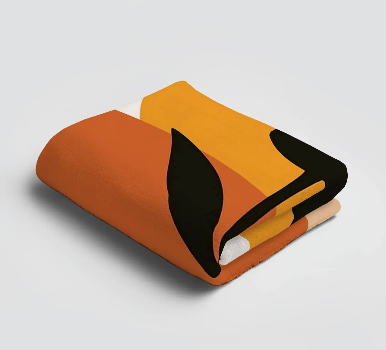 Minimalist Floral Art with Abstract Shapes towel by Damion Francis