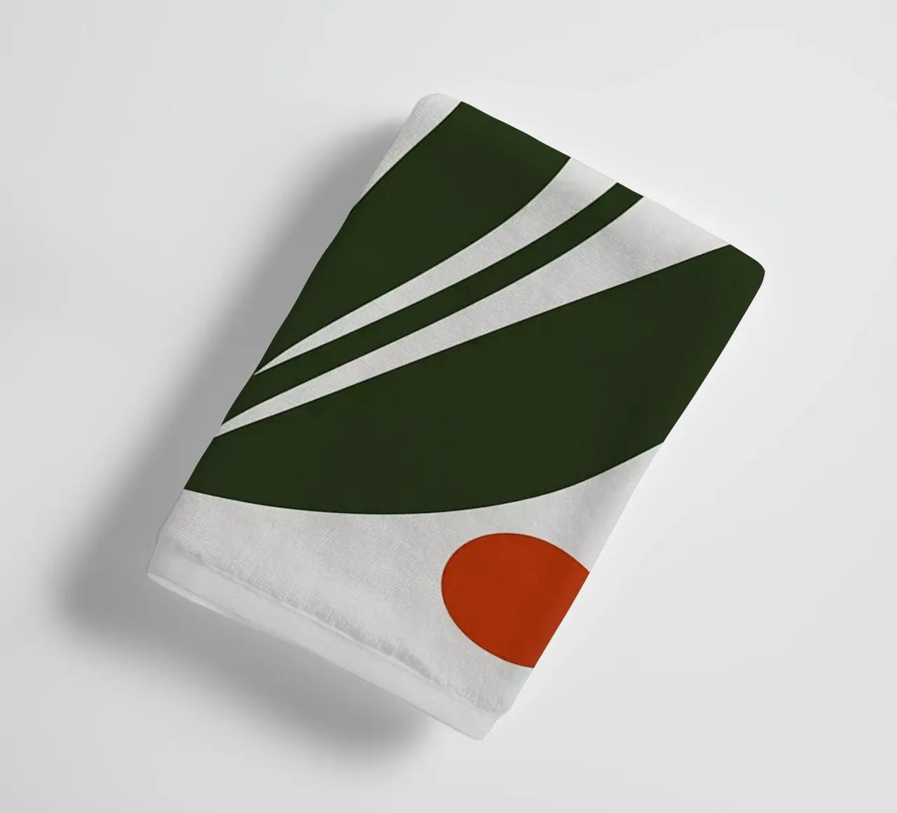 Abstracte bloemenprint badhanddoek van Damion Francis