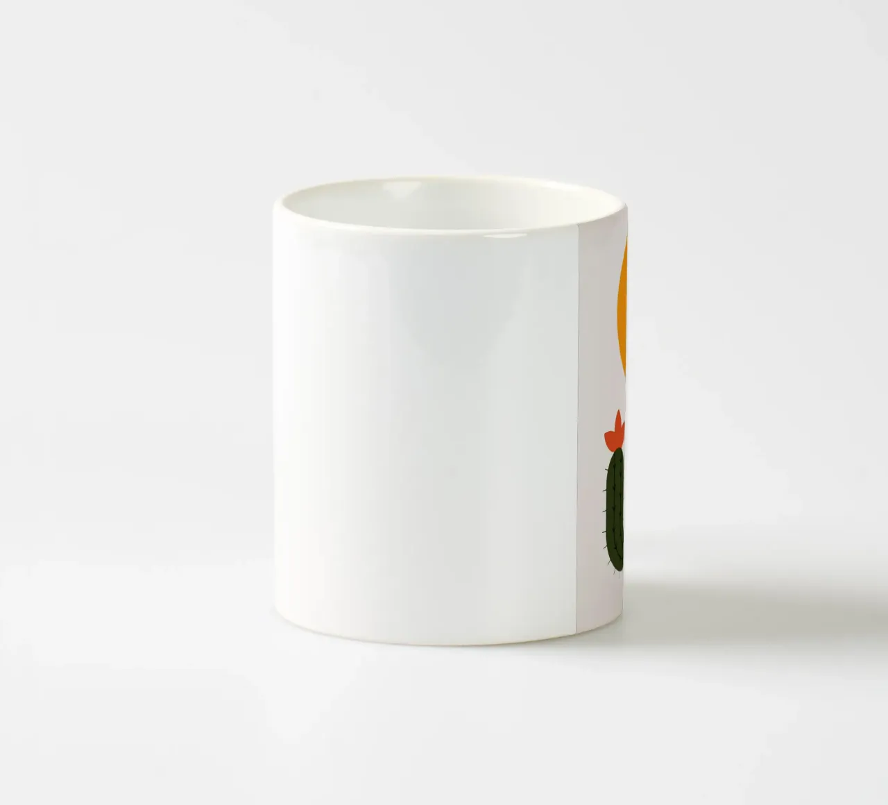 Cactus minimalista con sole tazza in ceramica da Damion Francis