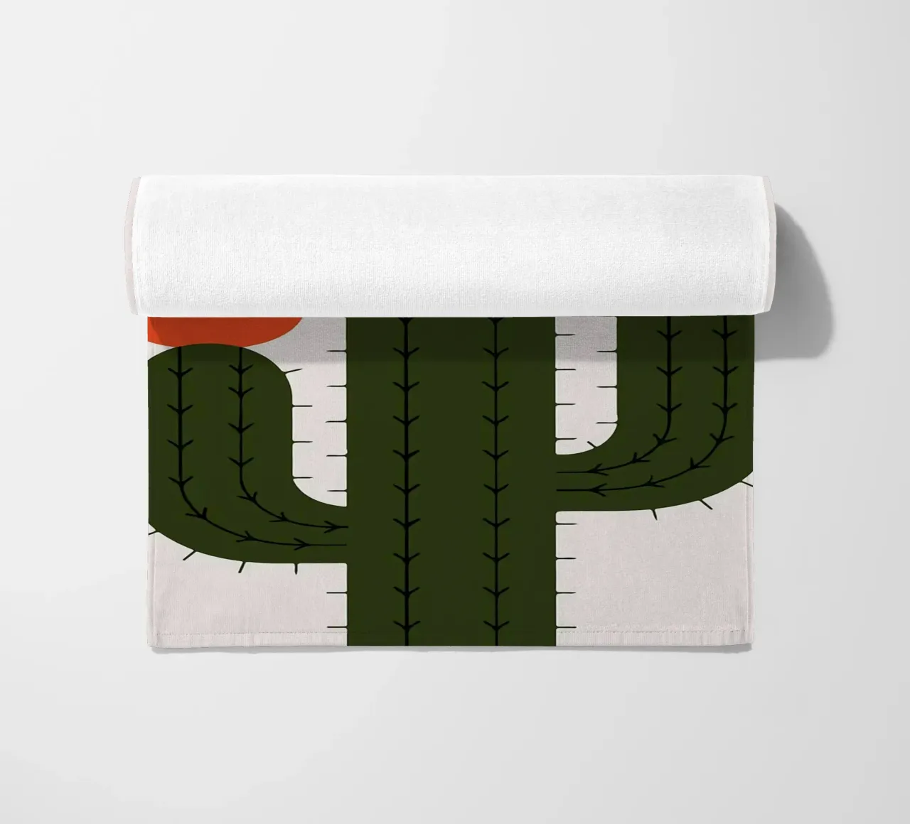 Cactus minimalista con sole telo mare da Damion Francis
