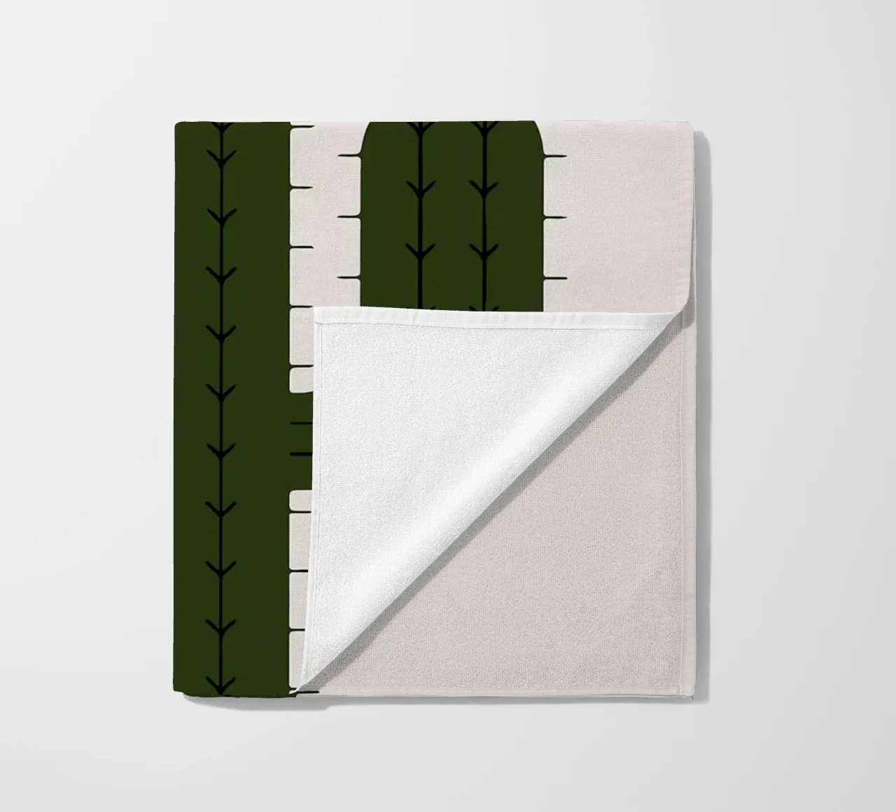 Cactus minimalista con sole telo mare da Damion Francis