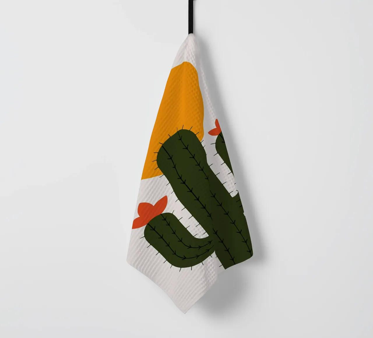 Cactus minimalista con sole canovaccio da cucina da Damion Francis