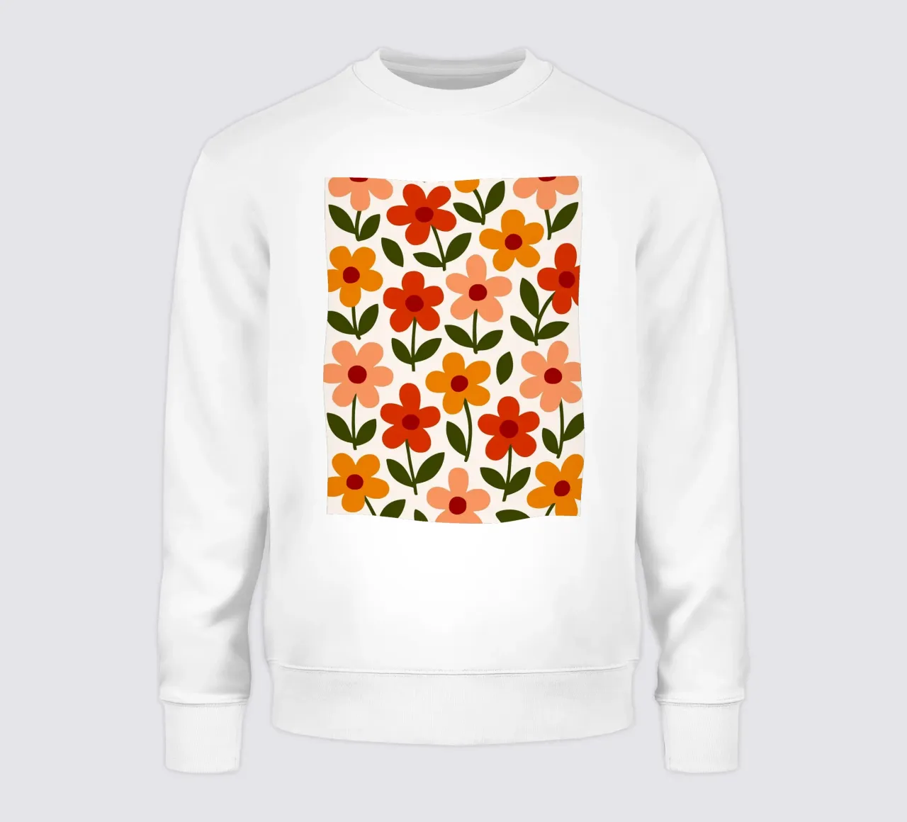 Retro Floral Pattern felpa da Damion Francis