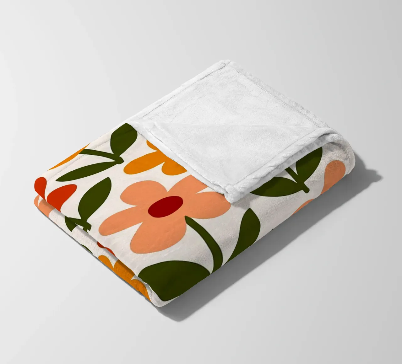 Retro Floral Pattern coperta in pile da Damion Francis