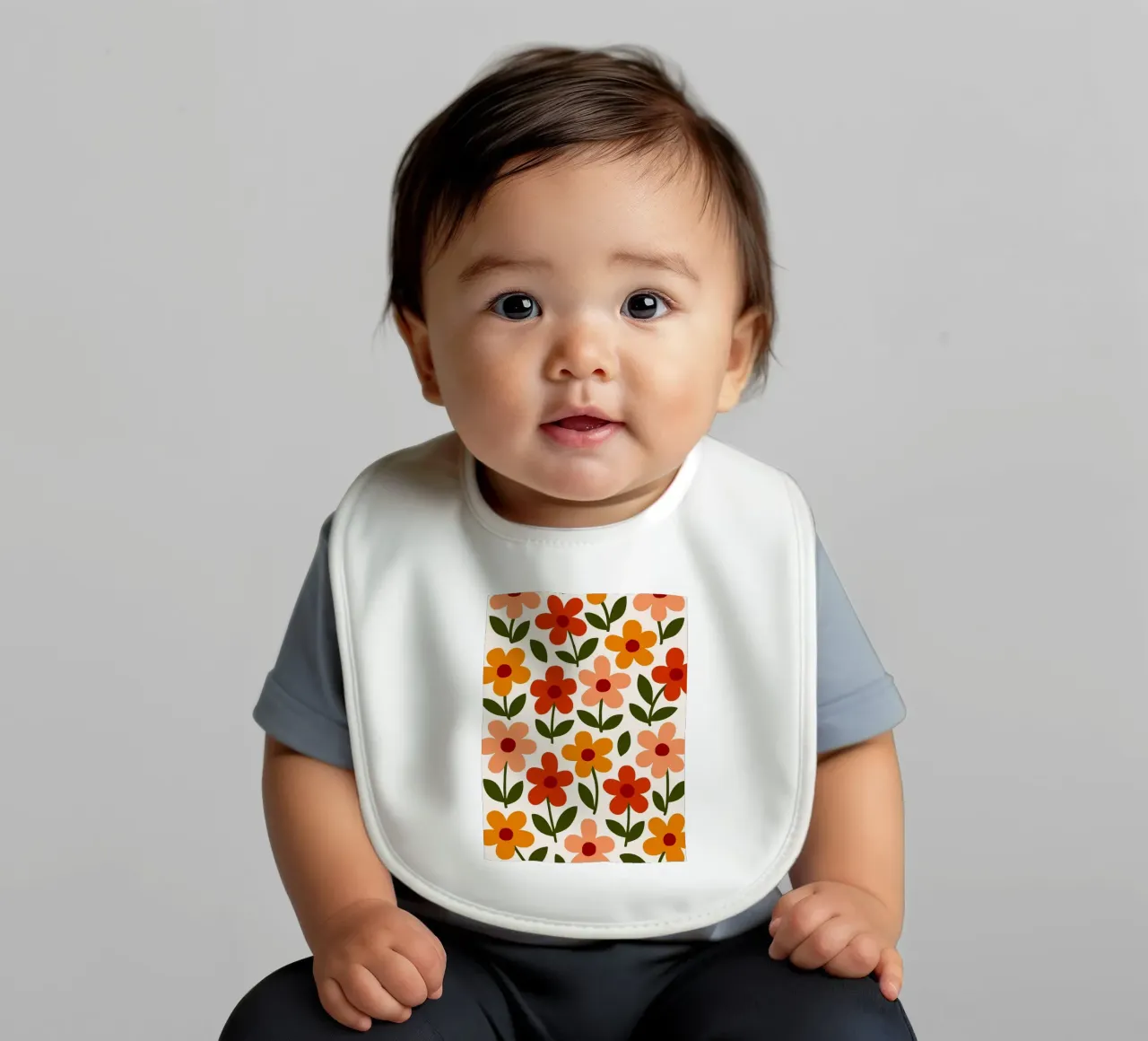 Retro Floral Pattern bavaglino da Damion Francis