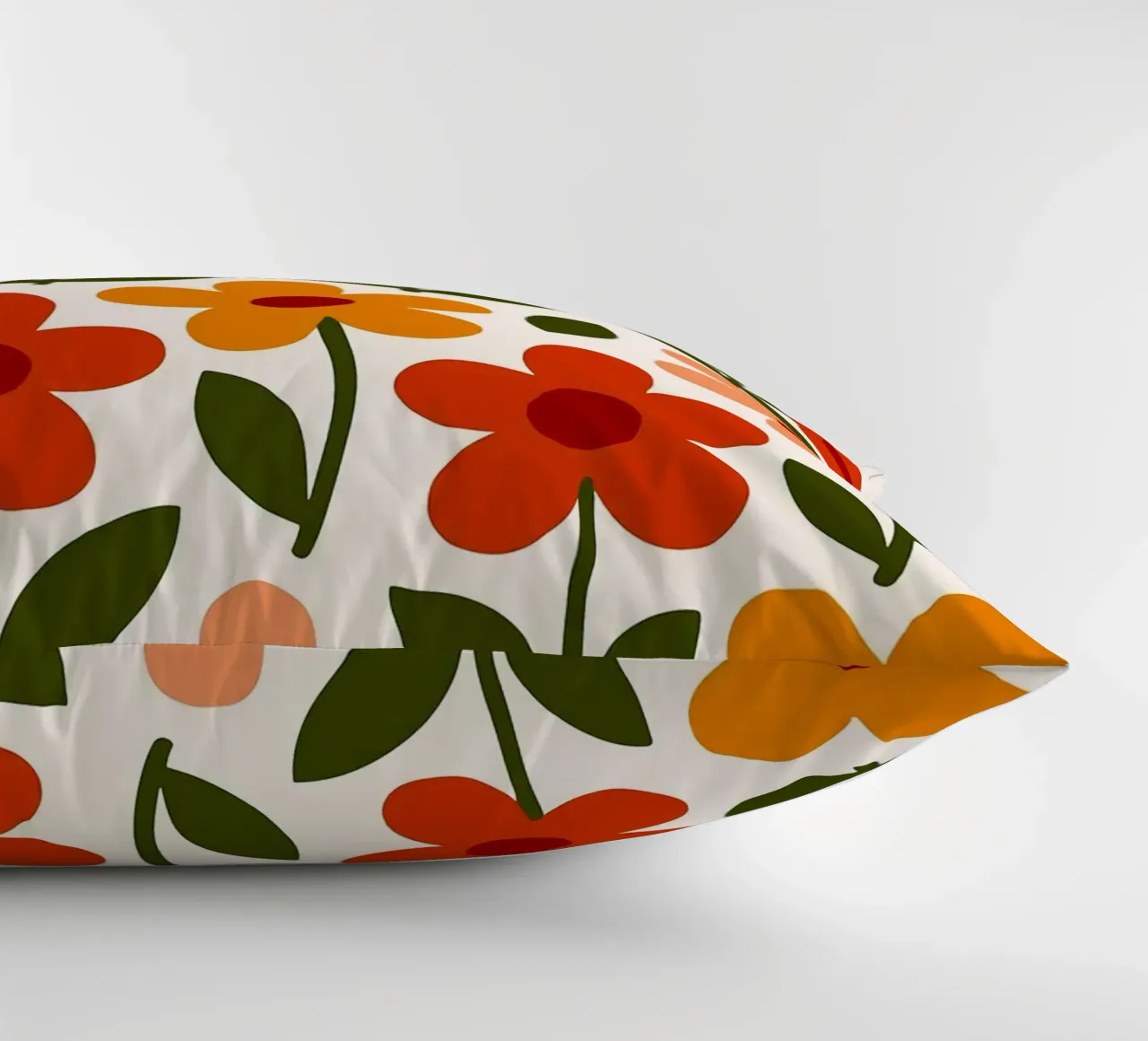Retro Floral Pattern cuscino da Damion Francis