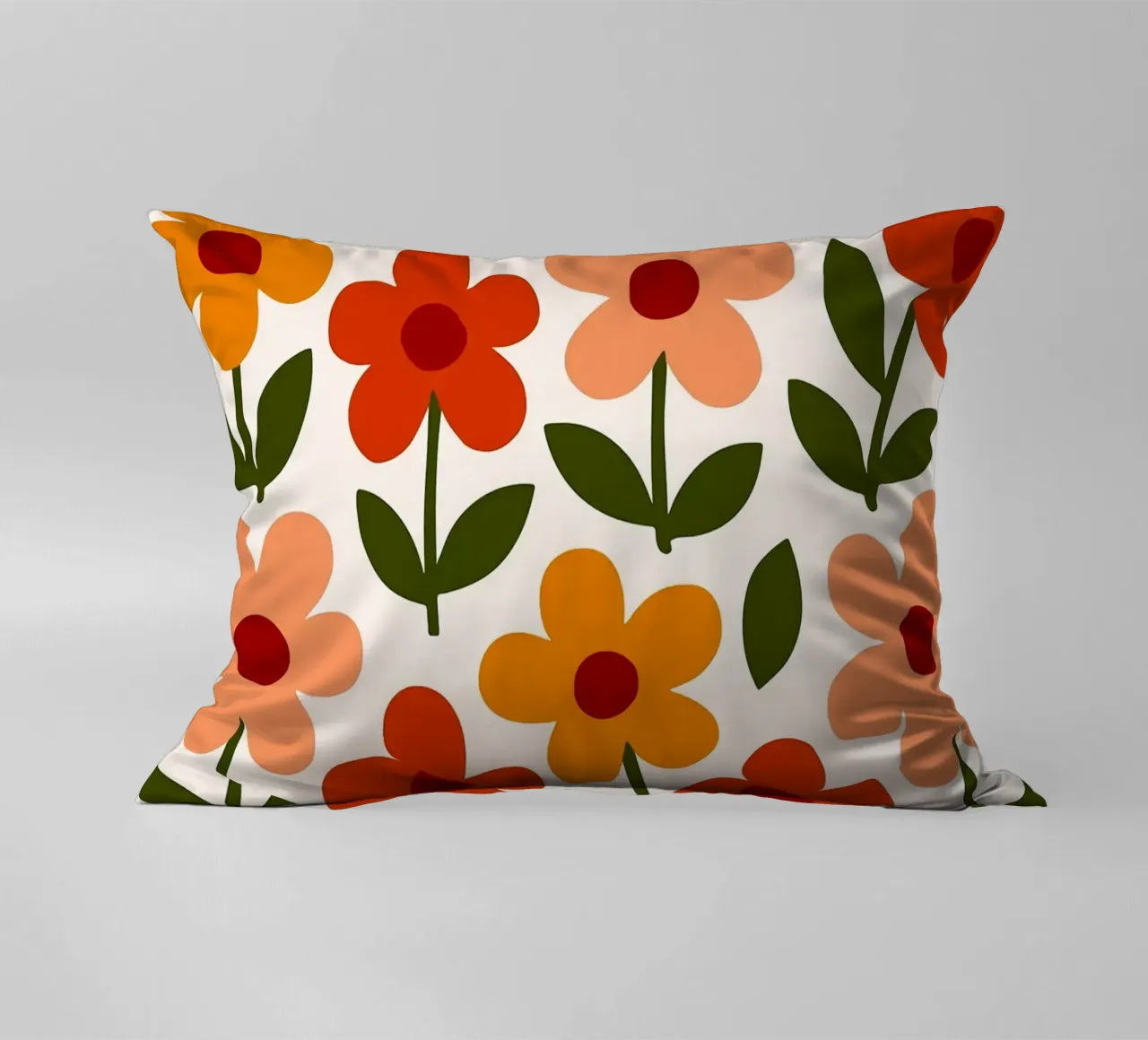 Retro Floral Pattern cuscino da Damion Francis