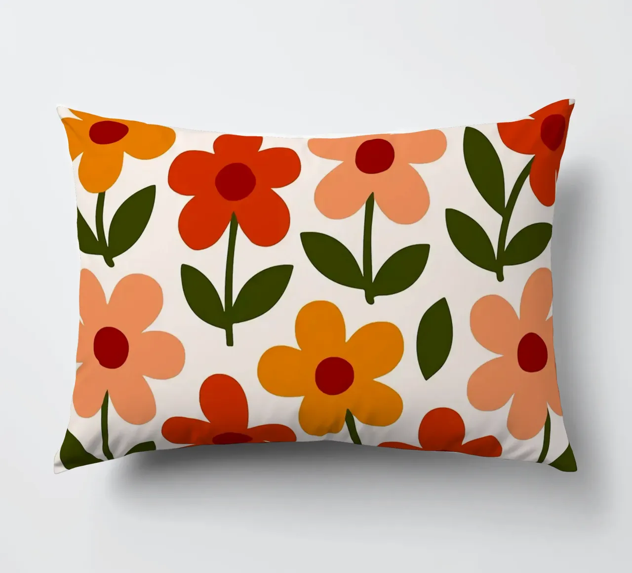 Retro Floral Pattern cuscino da Damion Francis