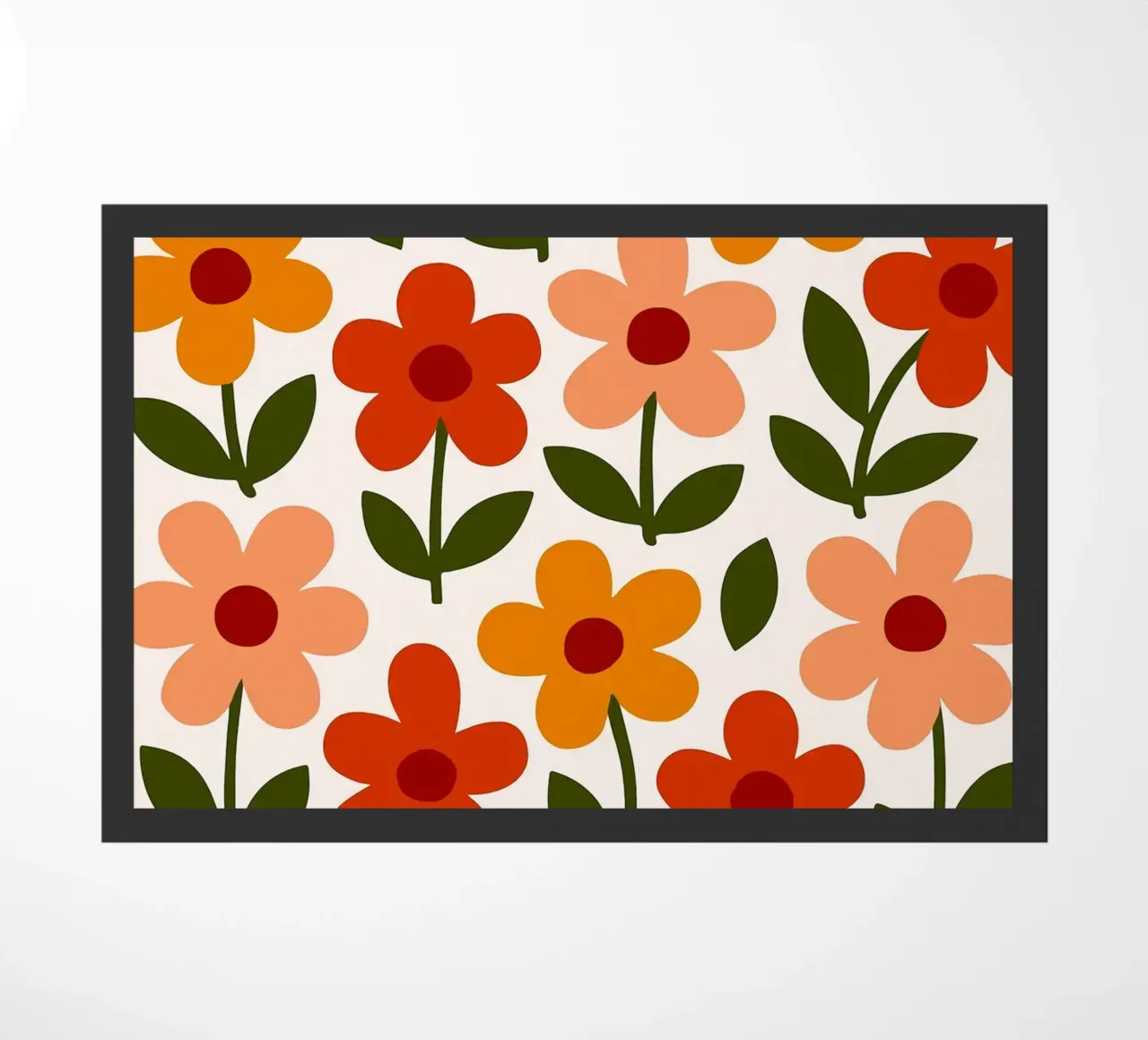 Retro Floral Pattern zerbino da Damion Francis