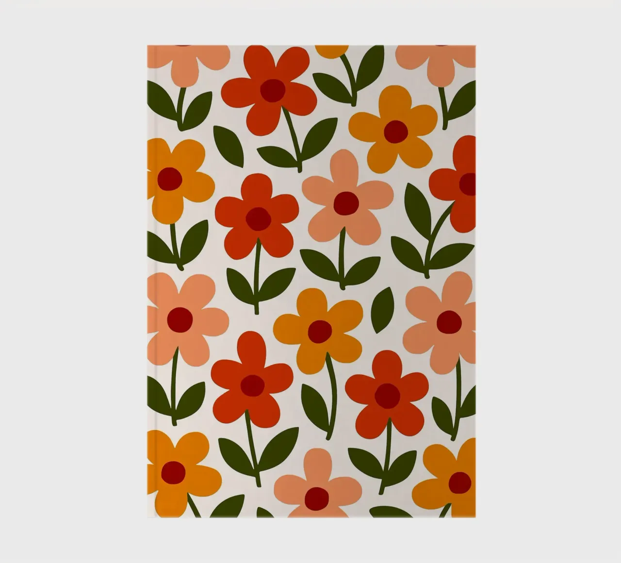 Retro Floral Pattern diario da Damion Francis