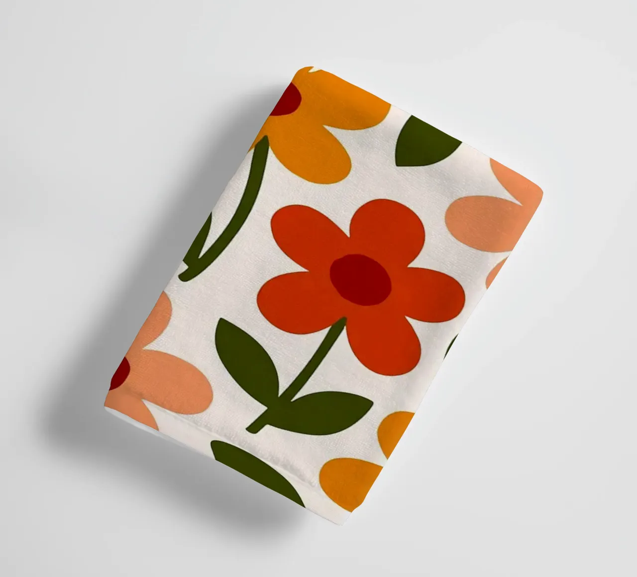 Retro Floral Pattern asciugamano da bagno da Damion Francis