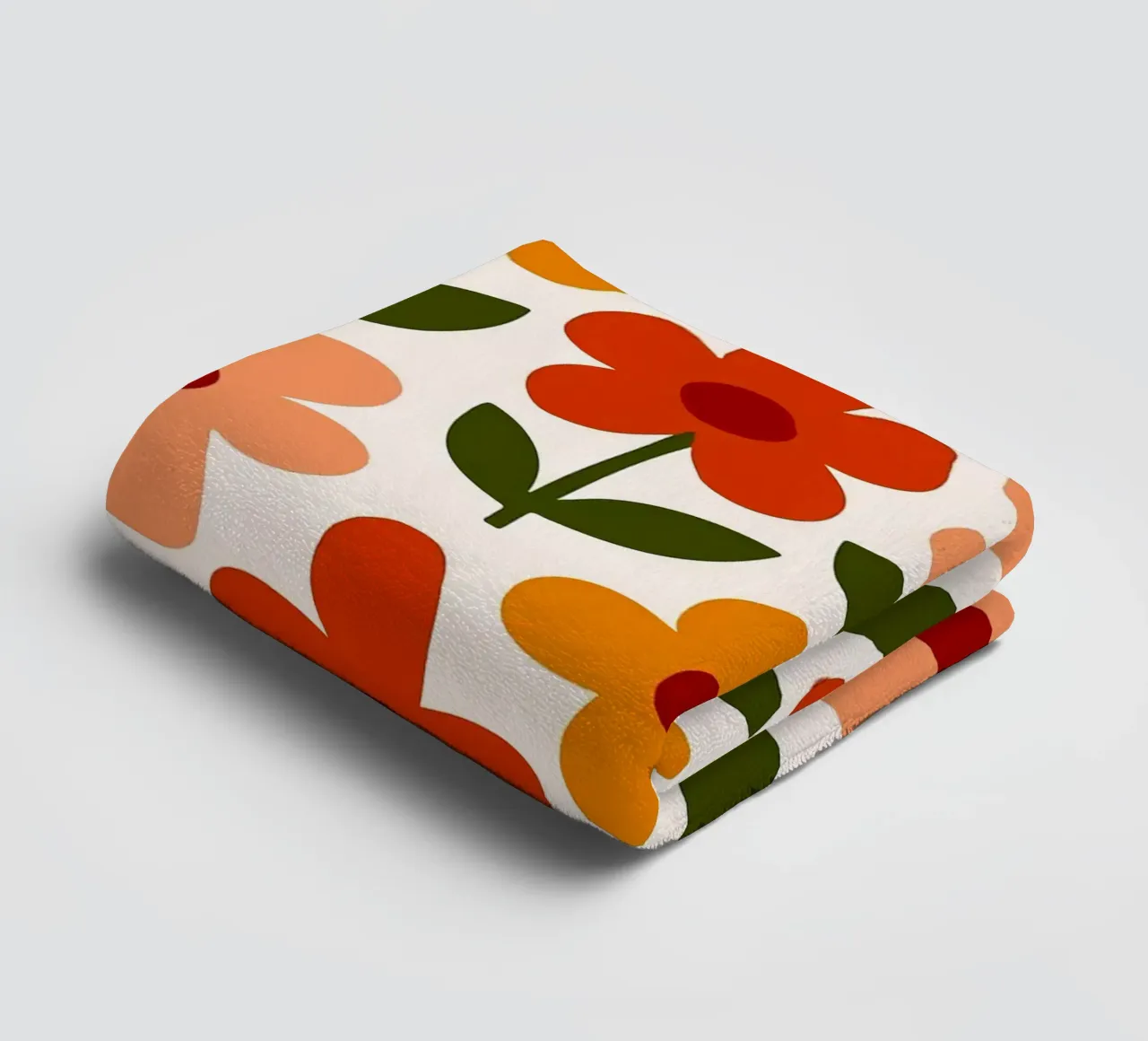Retro Floral Pattern asciugamano da bagno da Damion Francis