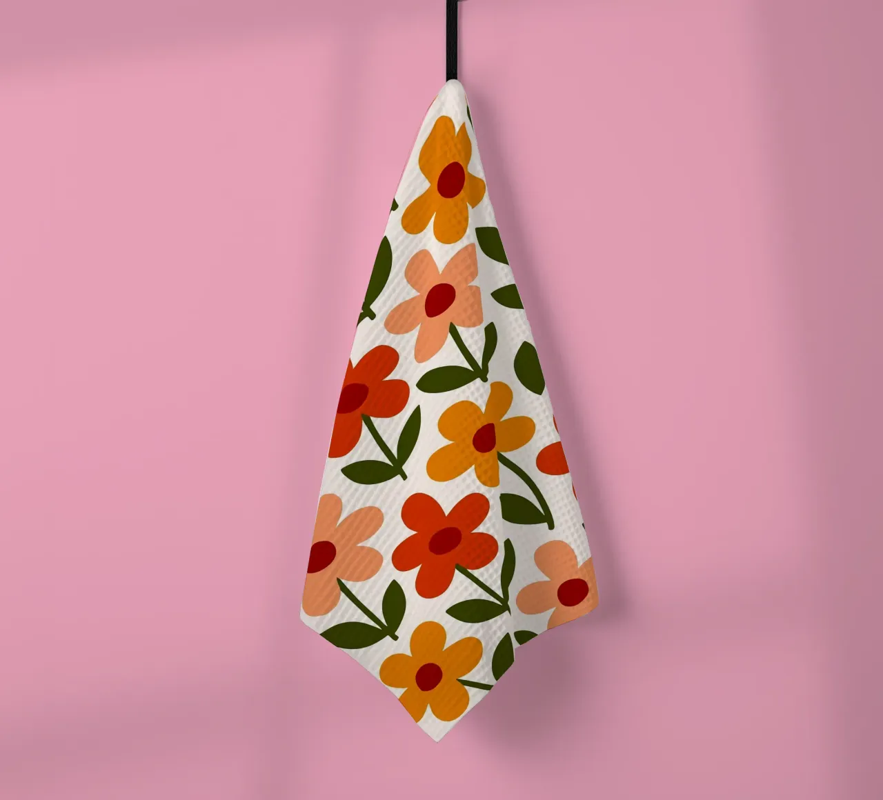 Retro Floral Pattern canovaccio da cucina da Damion Francis