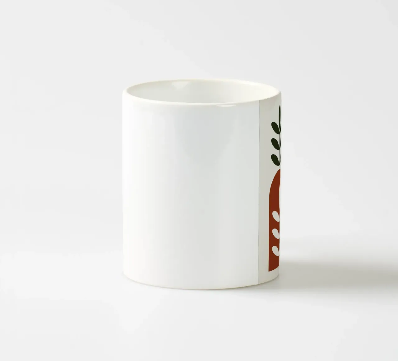 Abstract Botanisch Landschap Kunstdruk keramische mok van Damion Francis