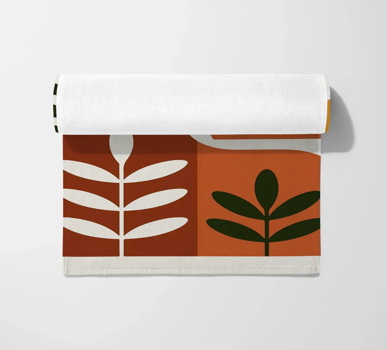 Abstract Botanisch Landschap Kunstdruk strandhanddoek van Damion Francis