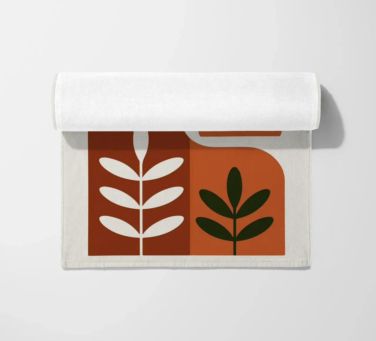 Abstract Botanisch Landschap Kunstdruk strandhanddoek van Damion Francis