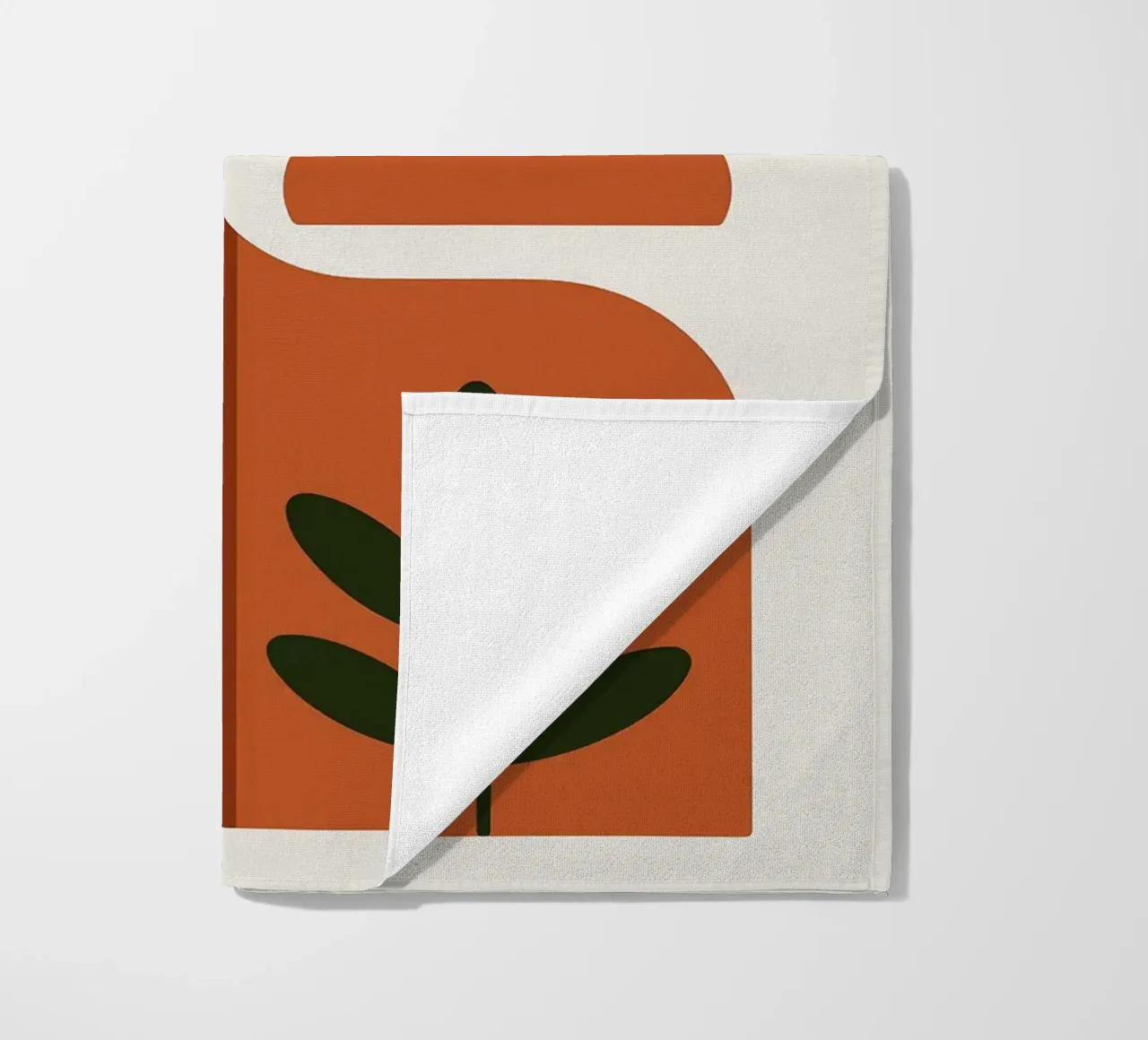 Abstract Botanisch Landschap Kunstdruk strandhanddoek van Damion Francis
