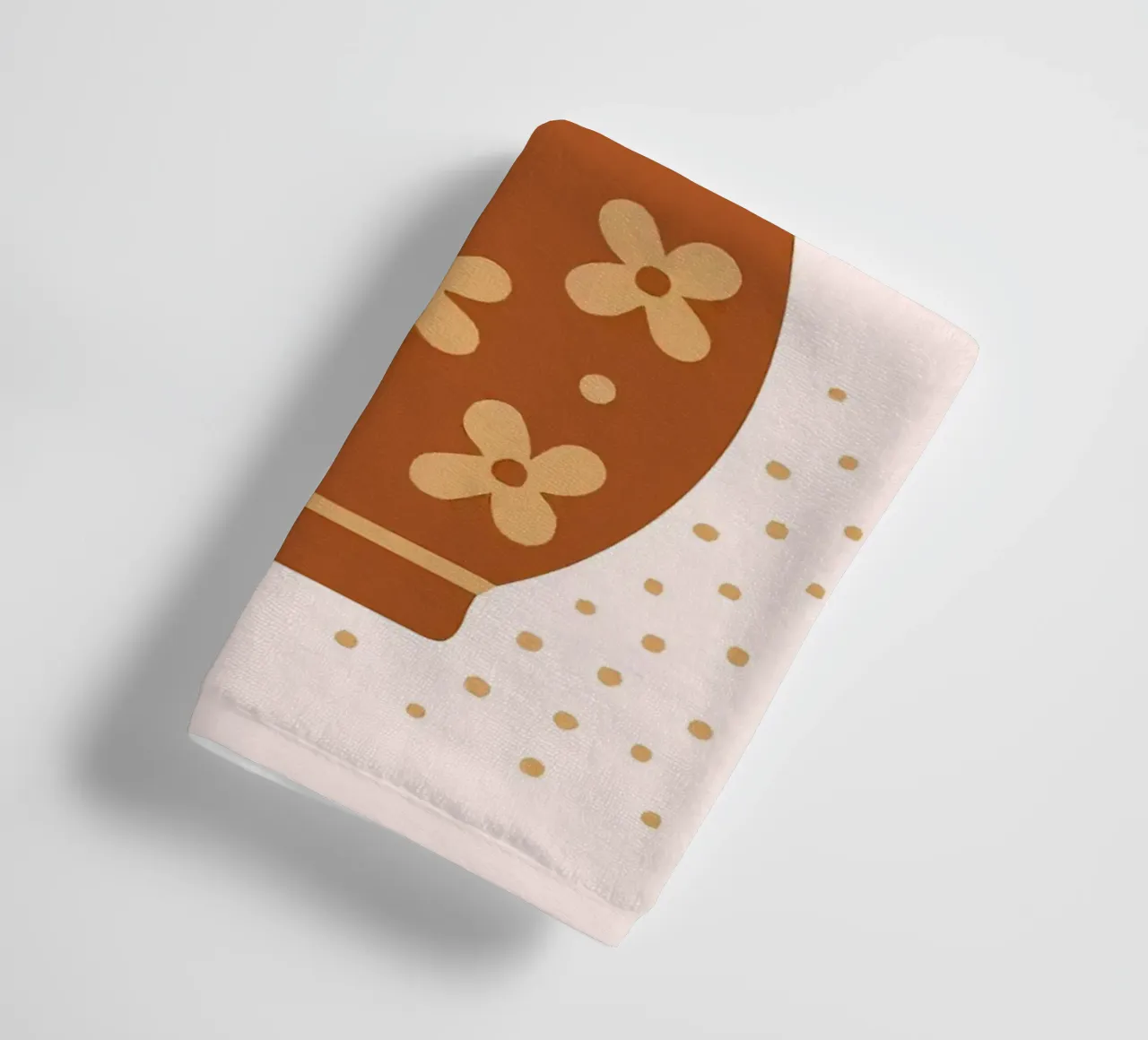 Illustration d'un cactus dans une tasse serviette de bain de Damion Francis
