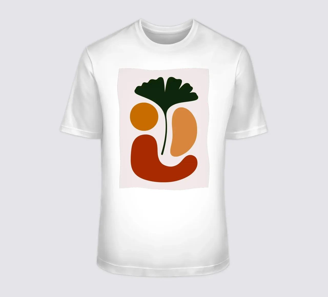 Abstract Botanical Art with Ginkgo Leaf t-shirt by Damion Francis