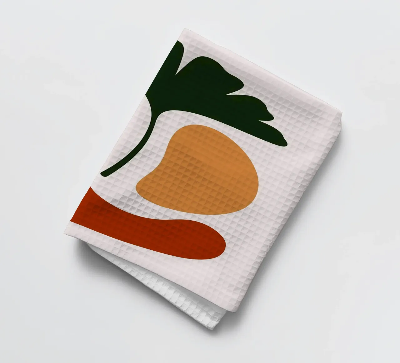 Abstract Botanical Art with Ginkgo Leaf tea towel by Damion Francis