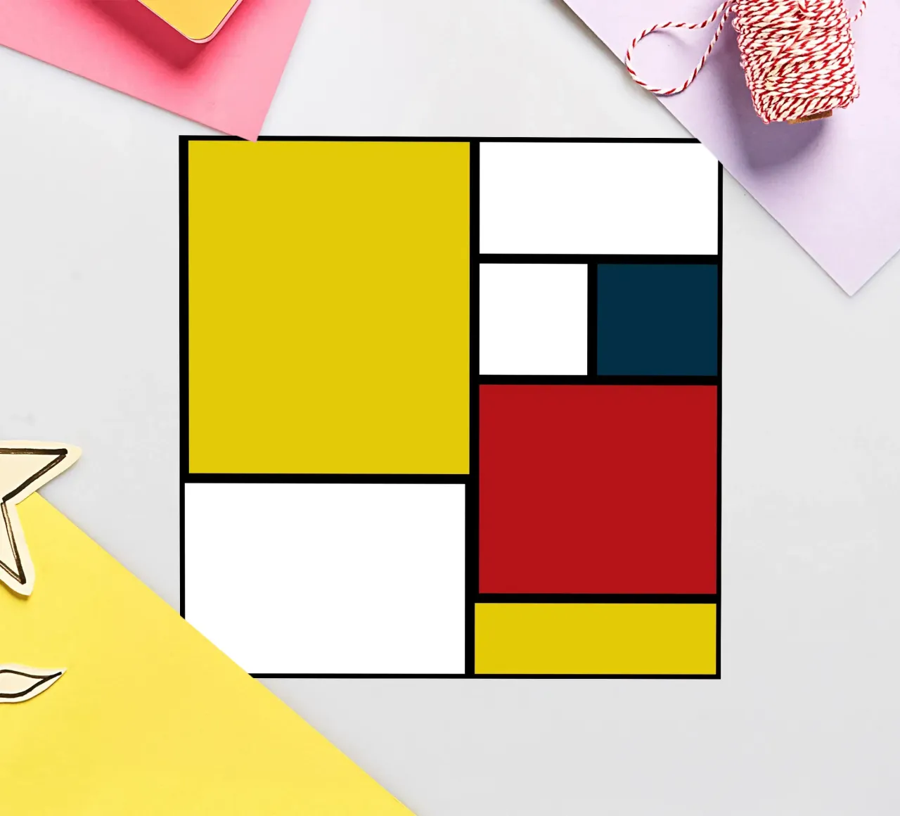 Minimalist modern art design autocollant de good-vibes