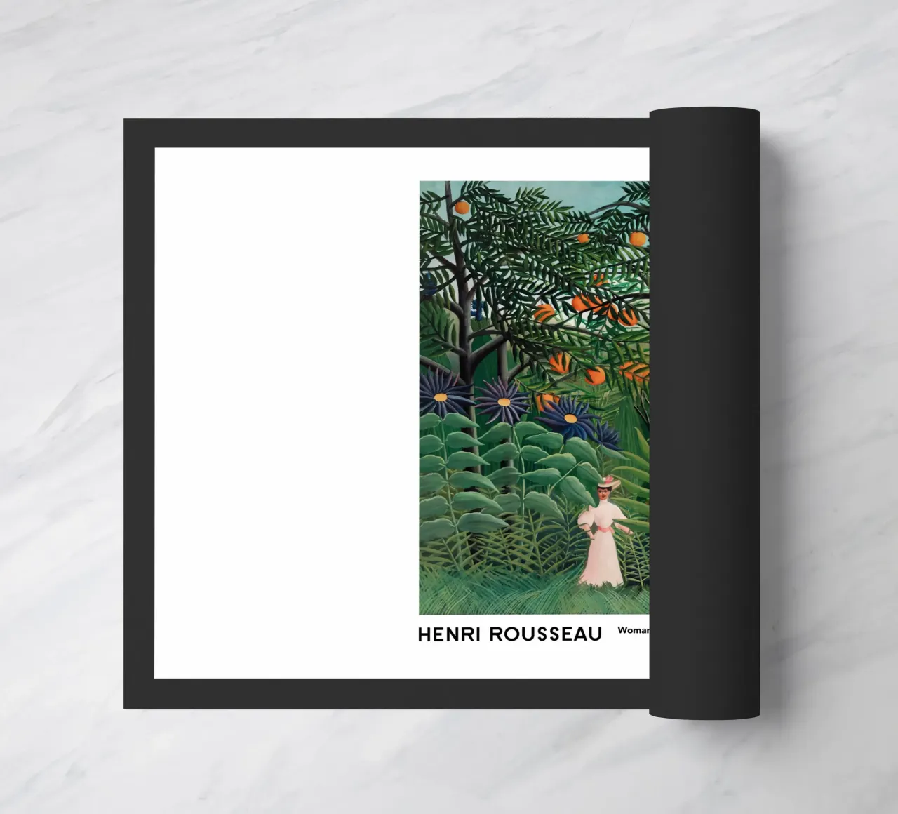 Donna che cammina in una foresta esotica 1905 zerbino da Anke Gottlieg