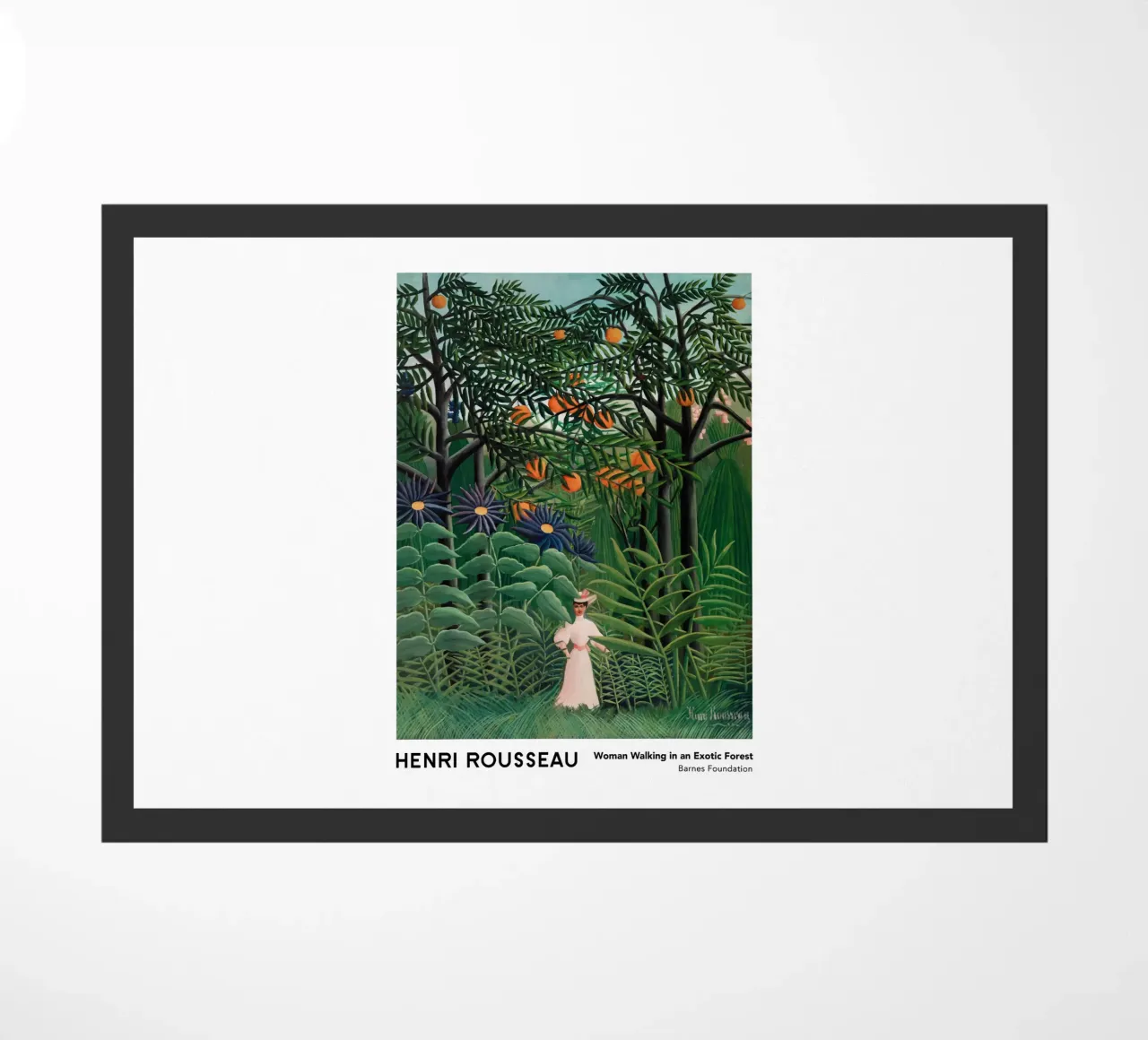 Donna che cammina in una foresta esotica 1905 zerbino da Anke Gottlieg