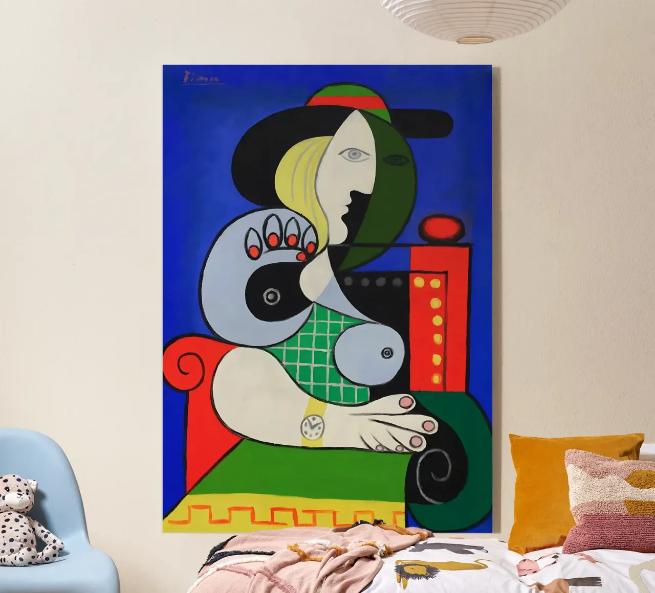 Mujer con reloj metacrilato de loniegrimes